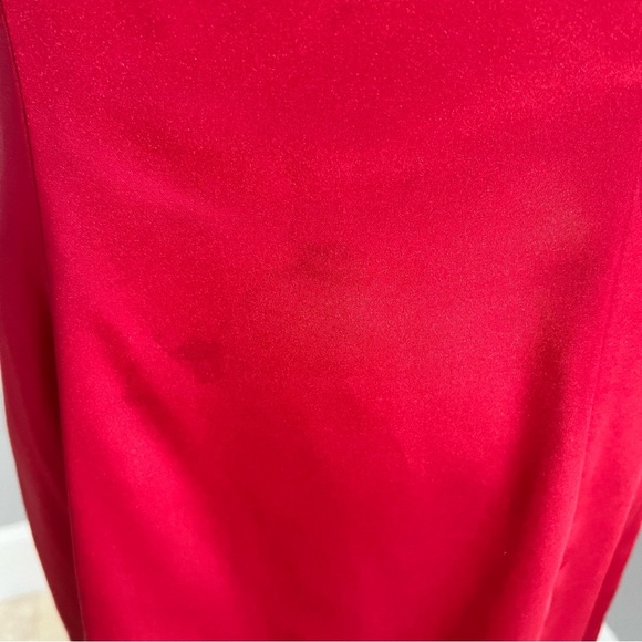 ANTONIO MELANI Red Asymmetrical One-Shoulder Cocktail Dress - Picture 3 of 12